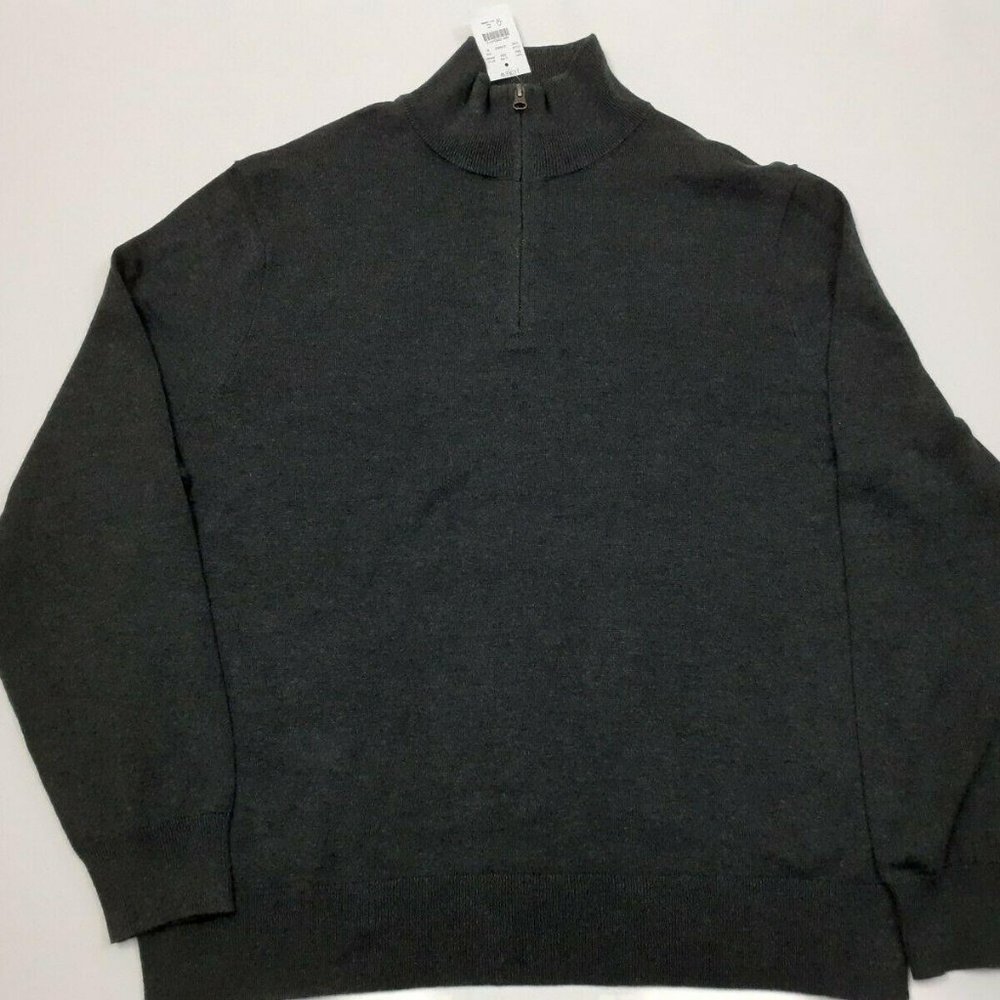 NWT J.Crew Gray Long Sleeve Pulover Sweater XL